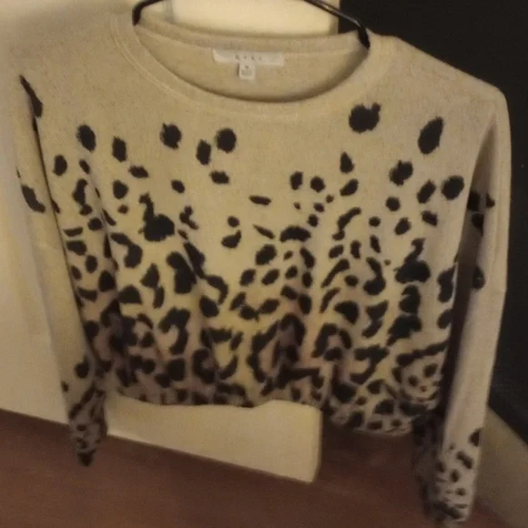 Gaze woman's blouson leopard print long sleeve top, size medium, leopard print - Picture 7 of 7